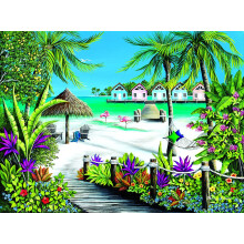 SUNSOUT INC  Tropical Escape  500-teiliges Puzzle von Knstler: Penney Scarboro  fertige Gre 18 x 24 Zoll  MPN-Nr. 61810
