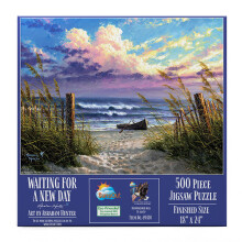 SUNSOUT INC  Waiting for a New Day  500-teiliges Puzzle von Knstler: Abraham Hunter  fertige Gre 18 x 24 Zoll  MPN-Nr. 69430