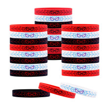yisncka 24Pcs Spider Silicone Wristbands Bracelets hero Spider Party Decorations Supplies for Spider Theme Boys Girl Birthday Party Favors