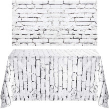 2 Blätter 4,5 x 9 Fuß Backdrop für Ziegelsteinmauer Weihnachtsdekoration