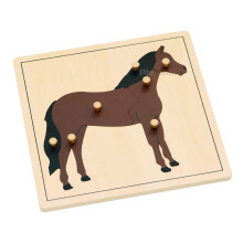 Elite Montessori Horse Puzzle esikoulun oppimateriaali