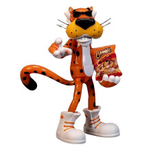 Jada Toys Cheetos Chester Cheetah Action Figure Flamin' Hot Glow in The Dark - 6 Articulated Exclusive with Bag of Cheetos Shades Cheeto Dust