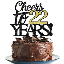 Klionjor fericit 22 de torturi de na?tere topper urale pna la 22 de ani tort de na?tere Pick 22 de tort fabulos decorare pentru aniversare la mu