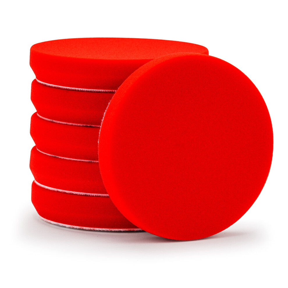 Griot's Garage 12216 5.5"""" Foam Waxing Pads (Set Of 6) Red 810013882698