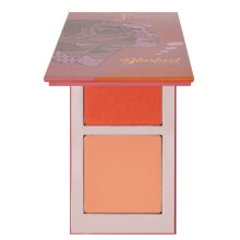 Juvia's Place Blushed Duo Blush Volume6  Strahlendes, schimmerndes Make-up, zweifarbiges, pigmentiertes, aufbaubares, gepresstes Mineralpuder  rosi