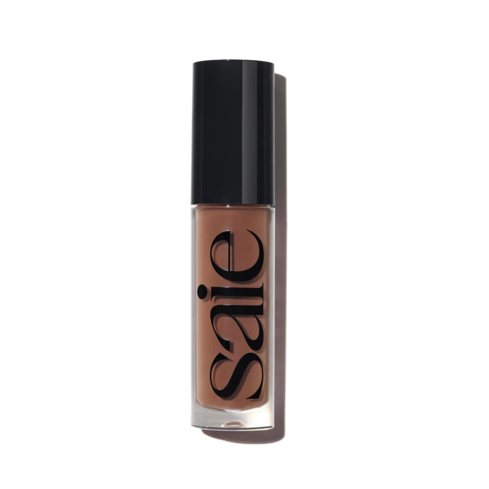 Saie Glossybounce High-Shine Hydrating Lip Gloss Oil - Sheer Tinted Lip Oil With Hyaluronic Acid + Jojoba Oil For Long-Lasting Moisture - Push (.