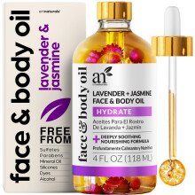 Artnaturals Biologische Lavendel + Jasmijn Gezichtsolie 4.0oz - voor Lichaam & Haar - 100% Natuur