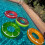 Coconut Float: Pink Grapefruit Glitter - 42"""" Pool Float Ring Inflatable Anti-Leak Durable Party Water Accessory 5
