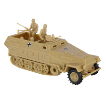 BMC CTS WW2 Alemo Hanomag Halftrack - 5 unidades de veculo blindado masculino do exrcito de plstico bronzeado