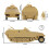 BMC CTS WW2 Duitse Hanomag Halftrack - 5 stuks Tan Plastic Legermannen 2