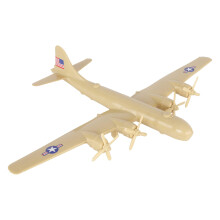 Timmee WW2 B -29 Superfortress Bomber Plane - Tan Plastic Army Men flygplan