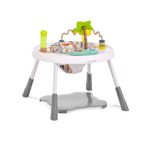 Dream On Me Curio Sit N Seek Centro de atividades para bebs em Mint Centro de atividades 2 em 1 e mesa de jogos com 3 brinquedos removveis e m