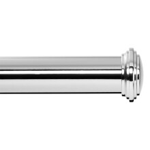 Ivilon fnstergardinstng dekorativ ndlocksdesign 1 tums stng 16 till 28 tum (sidogardinstng) Krom