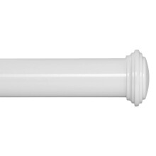 Ivilon fnstergardinstng dekorativ ndlocksdesign 1 tums stng 16 till 28 tum (sidogardinstng) Vit