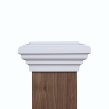 4x4 Post Flat Post Fits ms comunes (3.5 """" x3.5 """") Post tratado con presin. Newel Newport Top para buzones y mazos de cercas al aire libre por