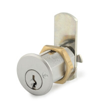 Olympus Lock DCN3 Rekeyable Cam Locks | 1-3/8"""" Cylinder 101 Key Lock Keyed Alike | US26D Chrome Cabinet Locks | Grade 1 Cam Lock | Reversible C