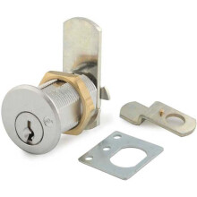 Olympus Lock DCN2 Rekeyable Cam Locks | 1-1/8"""" cylindrick 101 klcov zmek s podobnm klcem | Vackov zmek 1. stupne | Zmky skrne US26D Chrome