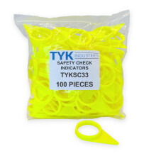 TYK Industries 33 mm l?s hjulm?trik Sikkerhedskontrolindikatorer 100 stk. - Kommerciel lastbilhjulm?trik f?r-k?rsel sikkerhedsinspektionsv?rkt?j