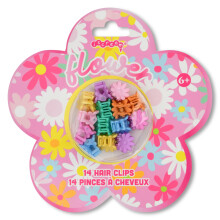 iscream Sada 14 barevnch 0,5"" mini sponky do vlasu Claw - Flower Power Daisies