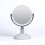 Zahari Home Galvin Espelho de maquiagem dupla face com suporte Espelho de mesa 1X/3X Ampliao 360 graus Redemoinho 5,60 polegadas Branco 1