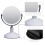 Zahari Home Galvin Espelho de maquiagem dupla face com suporte Espelho de mesa 1X/3X Ampliao 360 graus Redemoinho 5,60 polegadas Branco 4