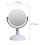 Zahari Home Galvin Espelho de maquiagem dupla face com suporte Espelho de mesa 1X/3X Ampliao 360 graus Redemoinho 5,60 polegadas Branco 2
