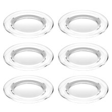 Barski - Evropsk kvalita - Sada 6 talru - Klasick cir sklo - Salt - Dezert - Predkrm - Talr - Prumer 5,9"""" - Vyrobeno v Evrope