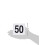 Winco 1-50 Plastov csla stolu Bl Cern 2