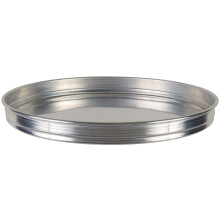 Winco 30 x 3,5 cm aluminium pizzapan zilver