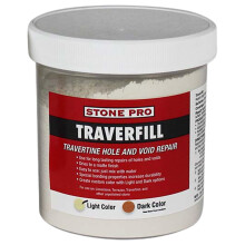 StonePro Traverfill - Travertine Reparatie - Vul kleine gaten, gaten & holtes in travertin & kalksteen (Licht 1 lb)