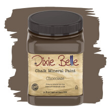 Dixie Belle Paint Paint Company Finish Finish Furniture Paint | Cioccolato (32 once) | Vernice minerale di gesso marrone cremoso marrone opaco | Vern