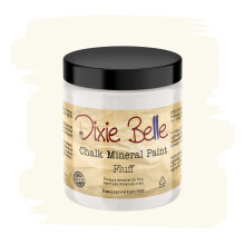 Dixie Belle Paint Company Chalk Finish Furniture Paint | Fluff (8oz) | Matt mjuk vit chic kritmineralfrg | DIY mbler frg