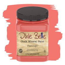 Dixie Belle Paint Company Chalk Finish Furniture Paint | Flamingo (32 oz) | Matte Bright Coral Chic Chalk Mineral Paint | DIY mbler frg
