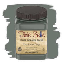 Dixie Belle Paint Company Chalk Finish Furniture Paint | Hurricane Gray (32 oz) | Matte Medium Grey Chic Chalk Mineral Paint | DIY mbler frg