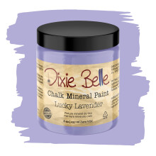 Dixie Belle Paint Company Chalk Finish Furniture Paint | Lucky Lavender (8oz) | Matt pastelllila chic kritmineralfrg | DIY mbler frg