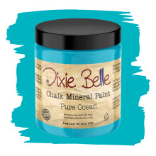 Dixie Belle Paint Company Chalk Finish Furniture Paint | Pure Ocean (8oz) | Matte Bright Teal Chic Chalk Mineral Paint | DIY mbler frg