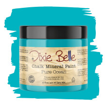 Dixie Belle Paint Company Chalk Finish Furniture Paint | Pure Ocean (16 oz) | Matte Bright Teal Chic Chalk Mineral Paint | DIY mbler frg