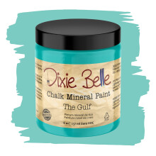 Dixie Belle Paint Company Chalk Finish Furniture Paint | Gulfen (8oz) | Matt mjuk turkos chic krita Mineralfrg | DIY mbler frg