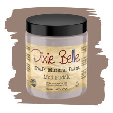 Dixie Belle Paint Company Chalk Finish Furniture Paint | Mud Puddle (8oz) | Matte Rich Taupe Chic Chalk Mineral Paint | DIY mbler frg