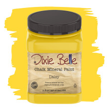 Dixie Belle Paint Company Chalk Finish Furniture Paint | Daisy (32 oz) | Matt livlig gul chic krita Mineralfrg | DIY mbler frg