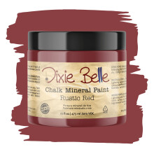 Dixie Belle Paint Company Chalk Finish Furniture Paint | Rustic Red (16oz) | Matte Brick Red Chic Chalk Mineral Paint | DIY mbler frg
