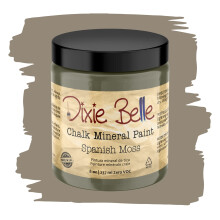 Dixie Belle Paint Company Chalk Finish Furniture Paint | Spansk mossa (8 oz) | Matte Succulent Green Chic Chalk Mineral Paint | DIY mbler frg