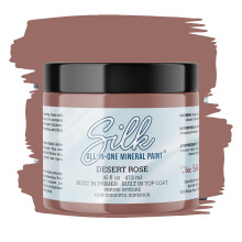 Dixie Belle Silk All-in-One Mineral Paint | Desert Rose (16oz) | Deep Mauve All-in-One Water Based Primer Topcoat | Hållbara möbler färg | Låg r