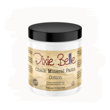 Dixie Belle Paint Company Chalk Finish Furniture Paint | Bomull (8 oz) | Matte Pure White Chic Chalk Mineral Paint | DIY mbler frg
