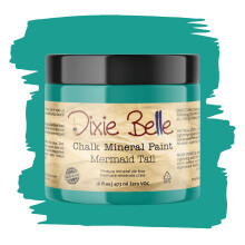 Dixie Belle Paint Company Chalk Finish Furniture Paint | Mermaid Tail (16oz) | Matte Aqua Green Chic Chalk Mineral Paint | DIY mbler frg