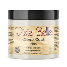 Dixie Belle Paint Company | Plaska przezroczysta plaszcz (16 uncji) | Miekkie matowe wykonczenie poliakrylowe lakier Przyjazne meble wykonczenie