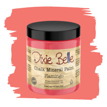 Dixie Belle Paint Company Chalk Finish Furniture Paint | Flamingo (8oz) | Matte Bright Coral Chic Chalk Mineral Paint | DIY mbler frg