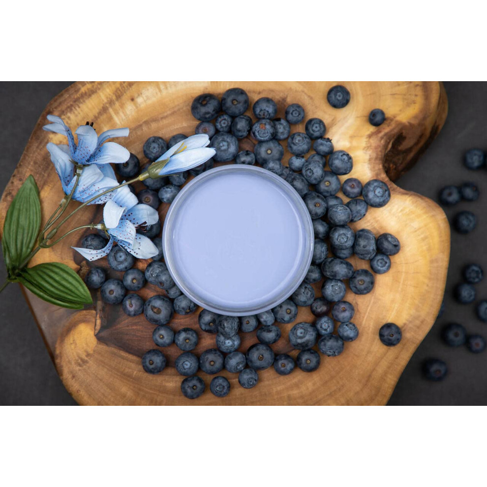 Dixie Belle Paint Company Chalk Finish Furniture Paint | Blueberry (4Oz) | Matte Periwinkle Blue Chic Chalk Mineral Paint | Diy Furniture Paint 815146029132