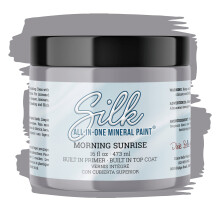 Dixie Belle Silk All-in-One Mineral Paint | Morning Sunrise (16oz) | Mjuk lila allt-i-ett-vattenbaserad primer + toppcoat | Hllbara mbler frg