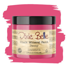 Dixie Belle Paint Company Chalk Finish Furniture Paint | Peony (16oz) | Matte Hot Pink Chic Chalk Mineral Paint | DIY mbler frg